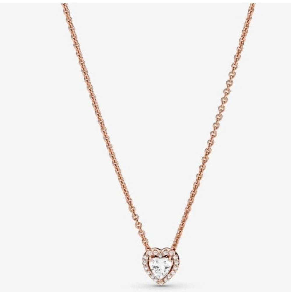 Pandora Sparkling Heart Collier Necklace - Picture 1 of 10
